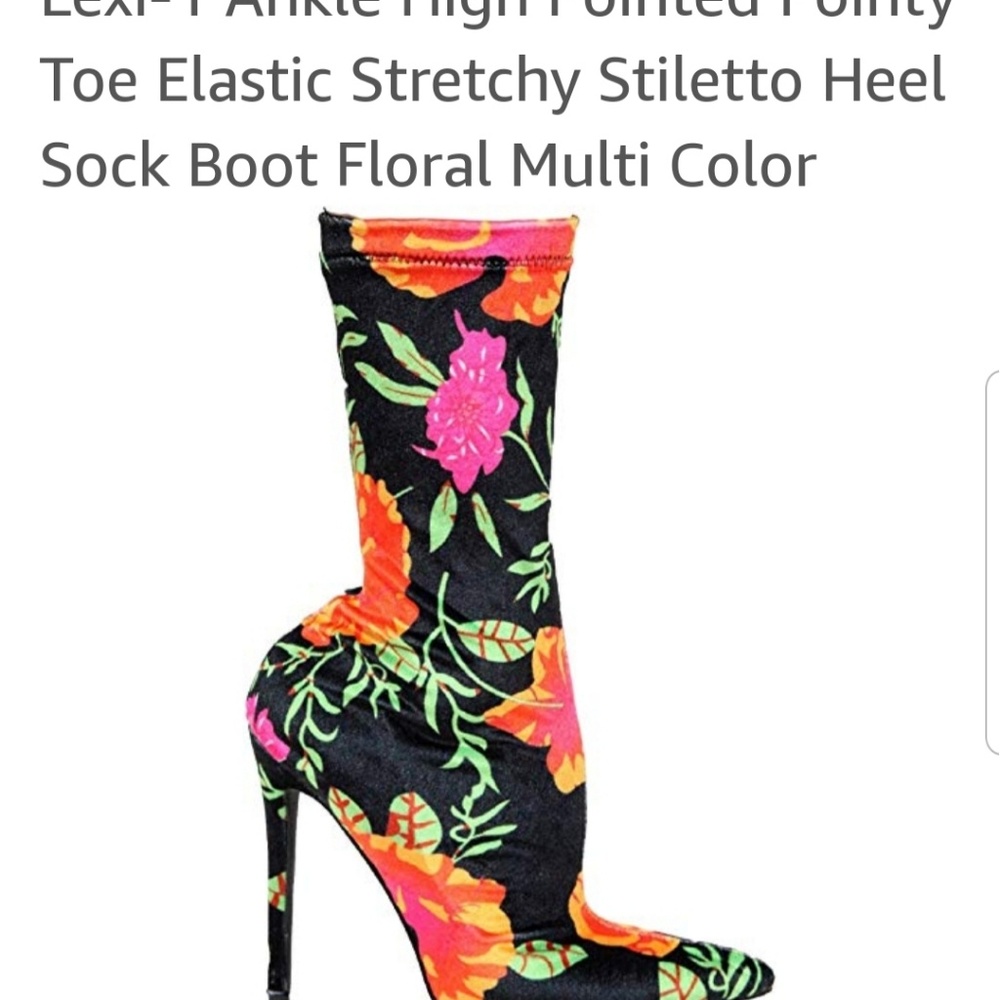 Lexi-1 Ankle High Pointed Pointy Toe Stiletto